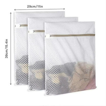 Honeycomb Mesh Laundry Bags for Delicates - Durable & Reusable