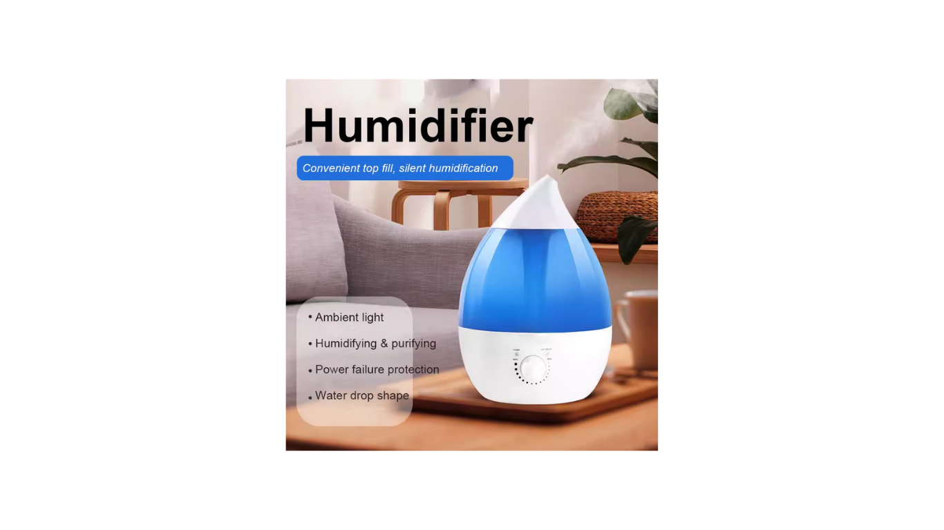 2L/3L LED Humidifier Ultrasonic Quiet Mist for Home & Office