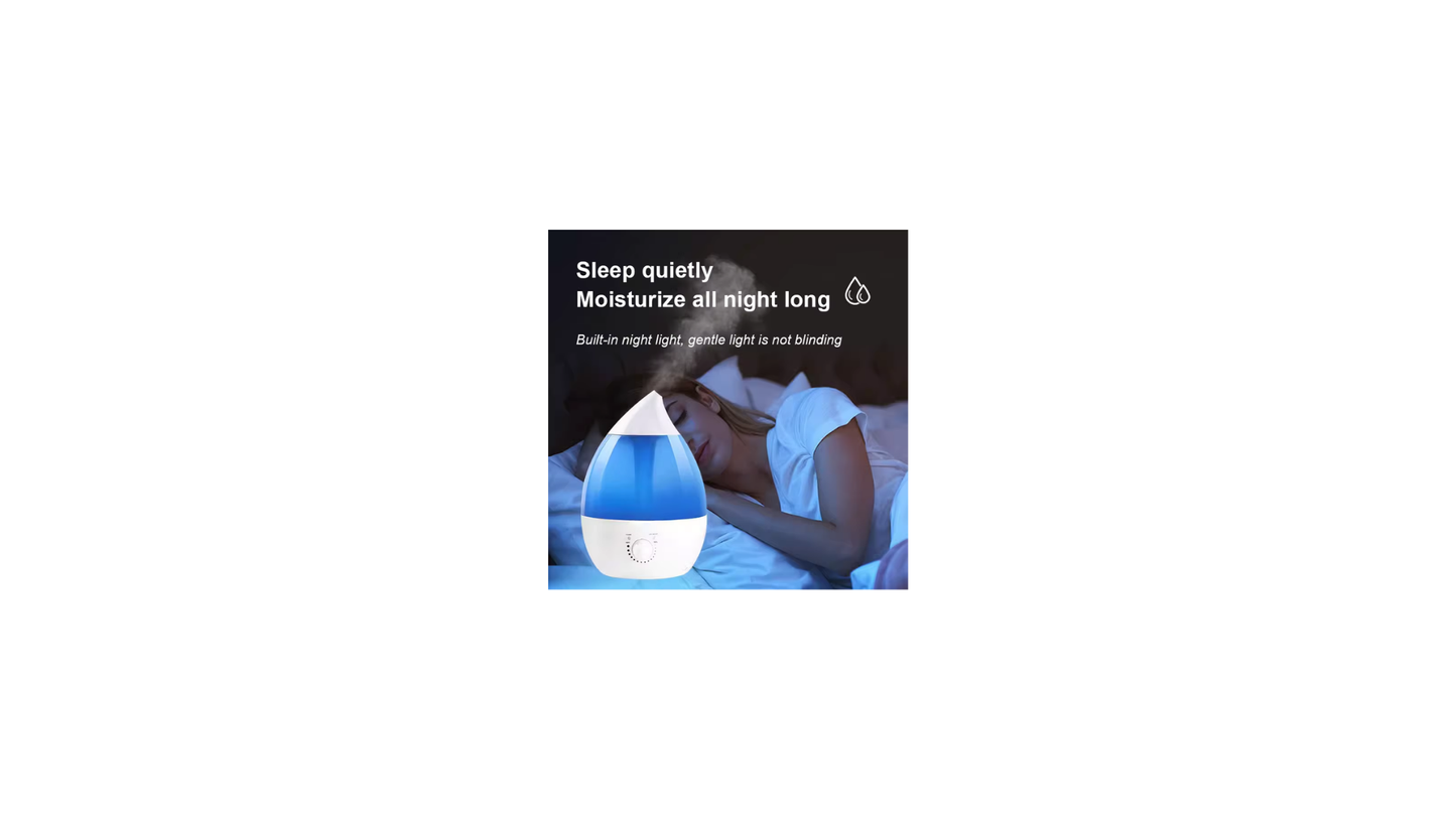 2L/3L LED Humidifier Ultrasonic Quiet Mist for Home & Office